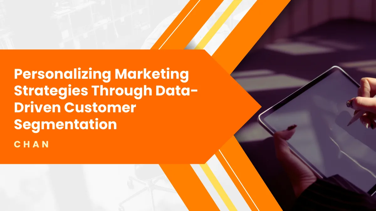 Customer segmentation project presentation cover
